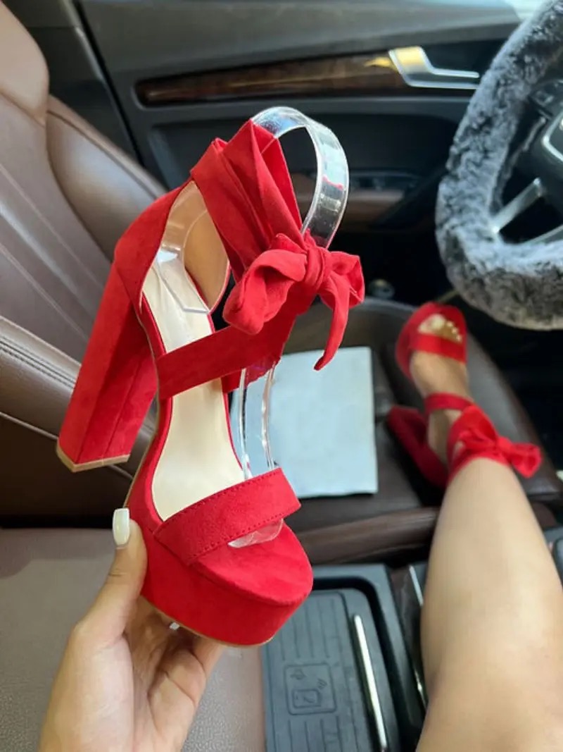 Ladies lace up heels 