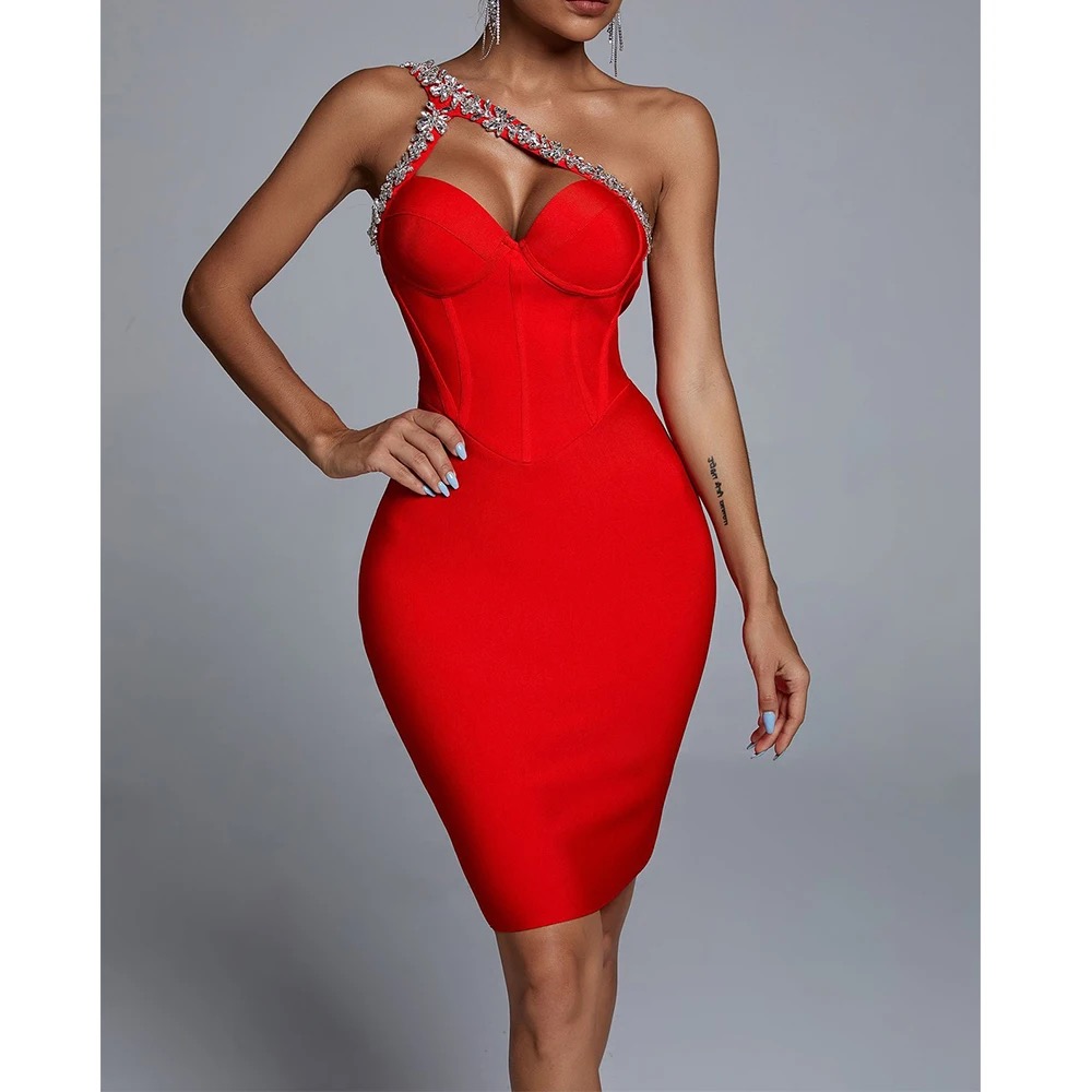 Sexy diamond hallow dress