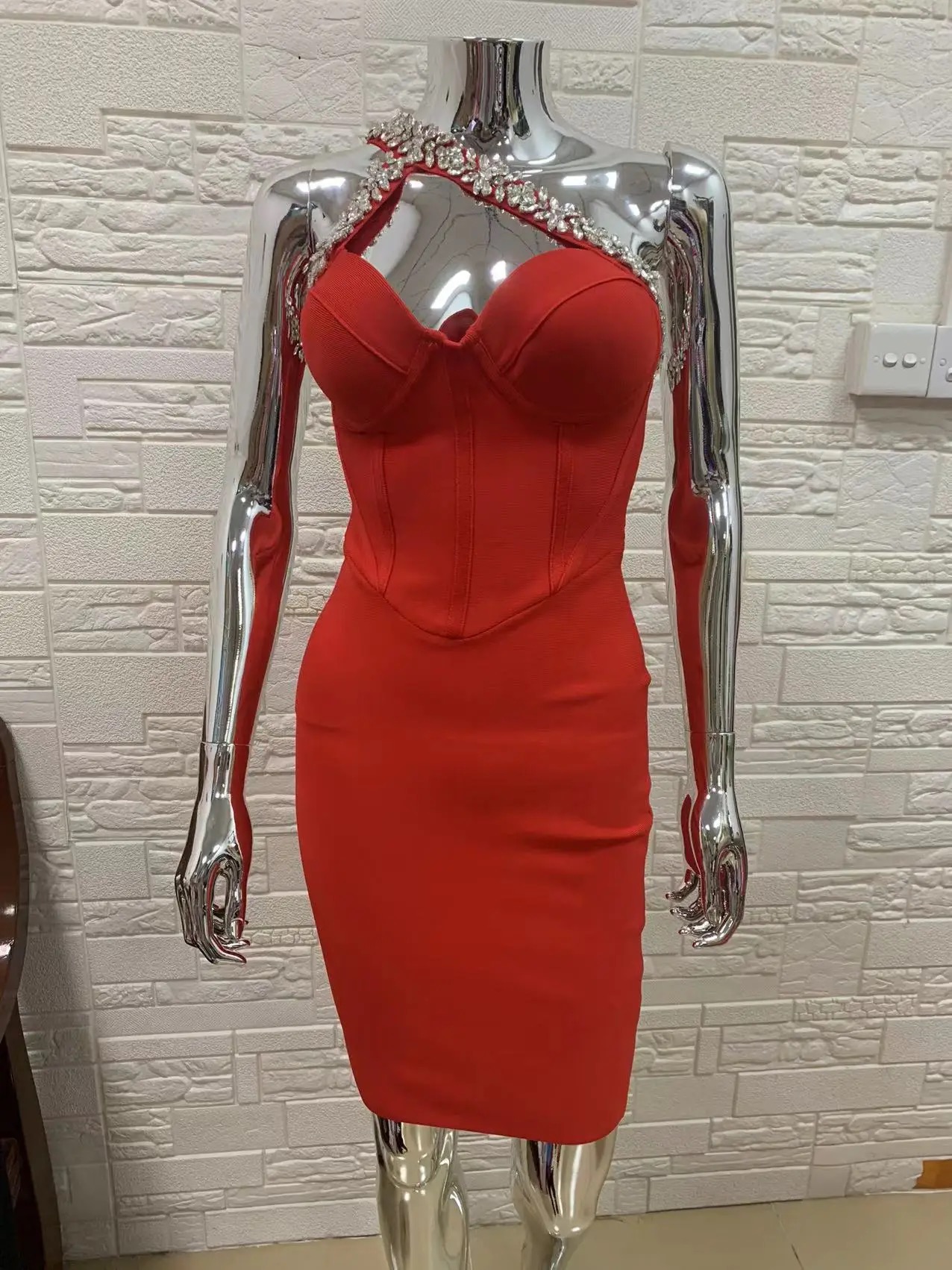 Sexy diamond hallow dress