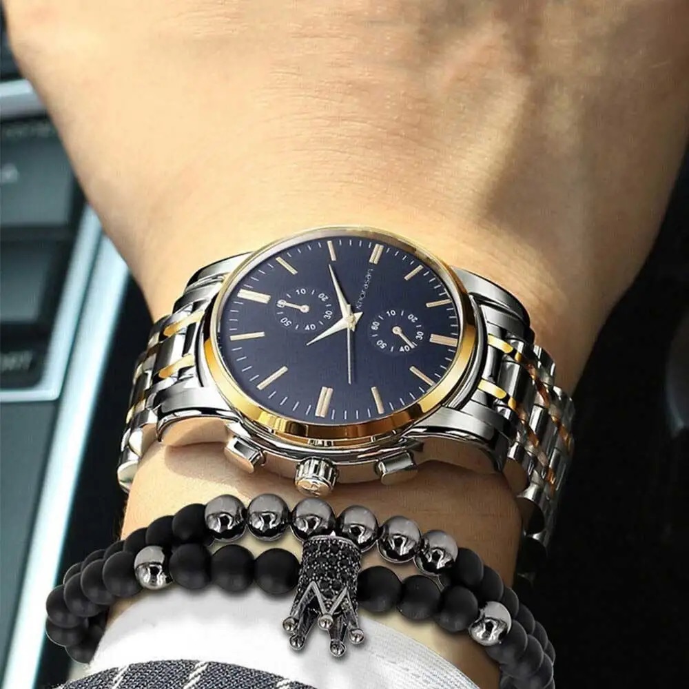 3 piece men quartz watch