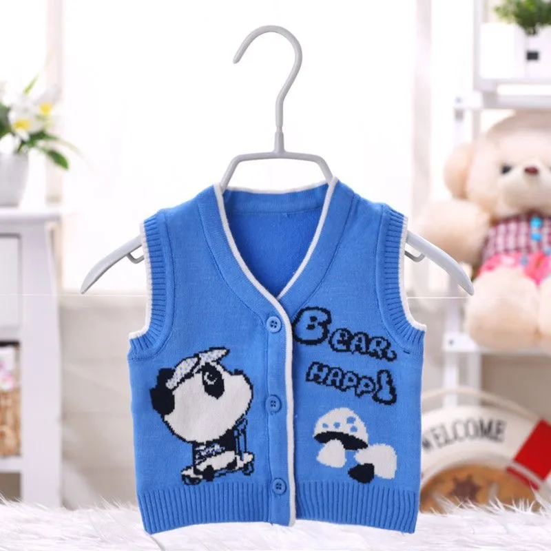 Baby Half Knit Cardigan Sweater