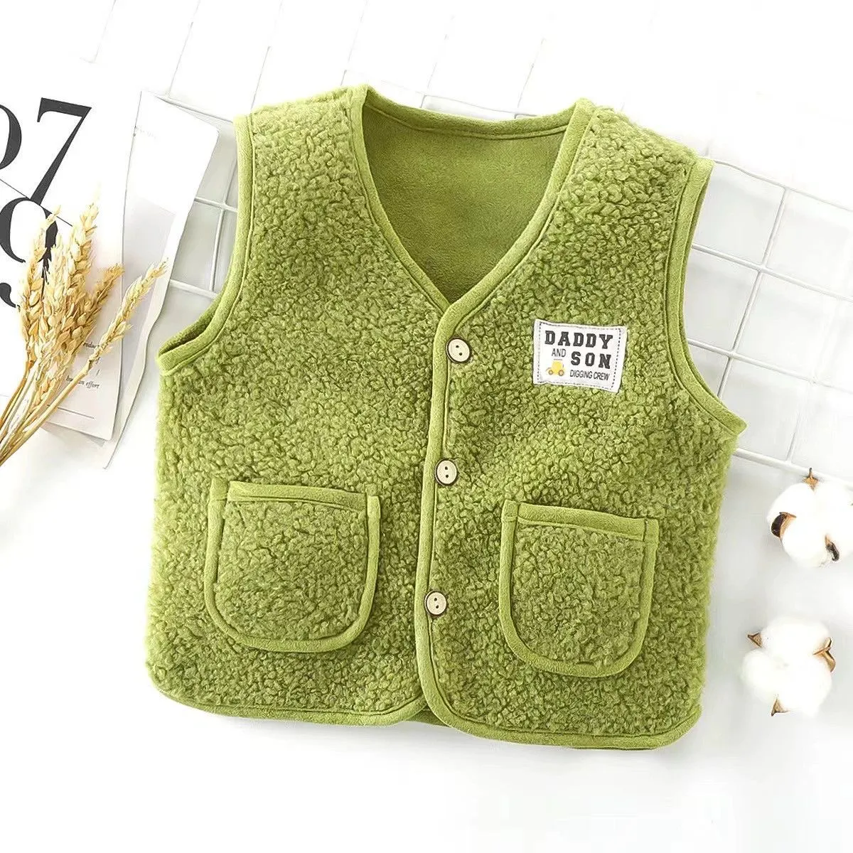 Kids Teddy Sherpa Vest 