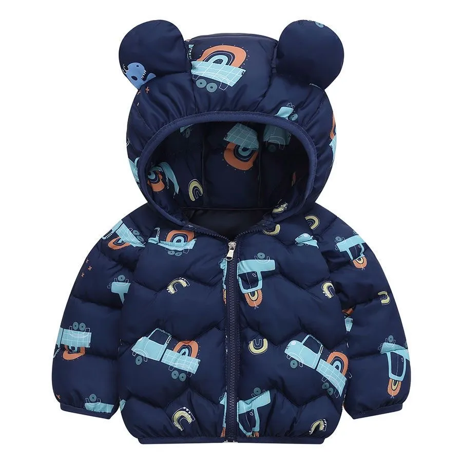 Colorful Baby Winter Puffer Jacket – Warm Hooded Outerwear