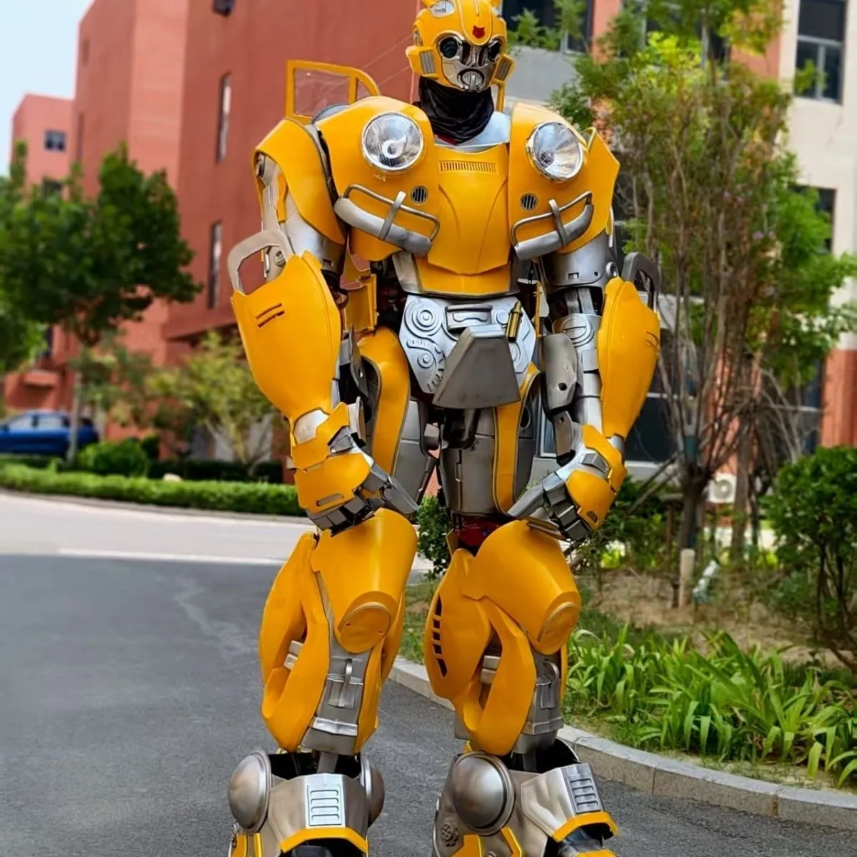 Metal Armor Mascot Costume 