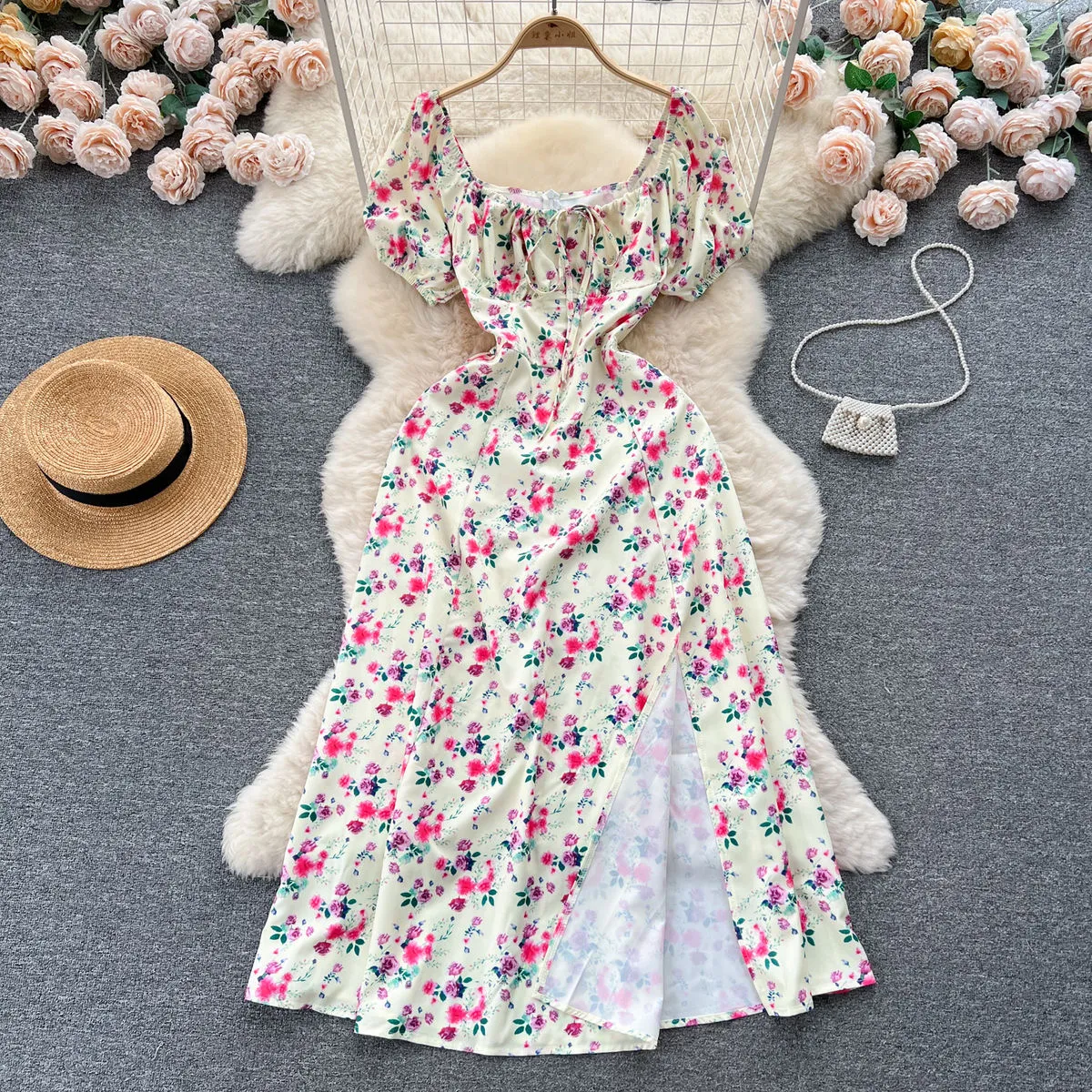 Slit Summer Dress