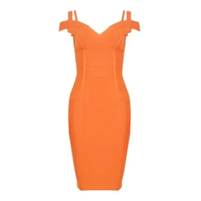 Strap V neck dress